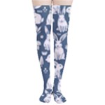 Easter bunny pattern Thigh High Stockings