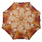 Burnt paper texture print design Straight Umbrellas