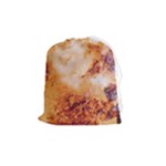 Burnt paper texture print design Drawstring Pouch (Medium)