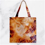 Burnt paper texture print design Zipper Grocery Tote Bag