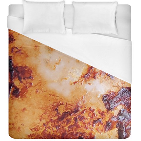Burnt paper texture print design Duvet Cover (King Size) from ArtsNow.com