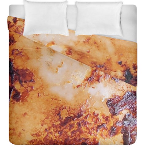 Burnt paper texture print design Duvet Cover Double Side (King Size) from ArtsNow.com