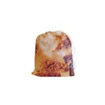 Burnt paper texture print design Drawstring Pouch (XS)
