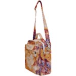 Burnt paper texture print design Crossbody Day Bag
