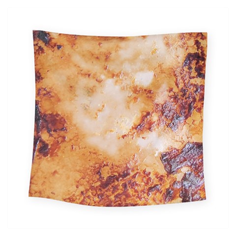 Burnt paper texture print design Square Tapestry (Small) from ArtsNow.com