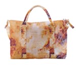 Burnt paper texture print design Carry-on Travel Shoulder Bag