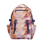 Burnt paper texture print design Carry-on Double Buckle Travel Backpack