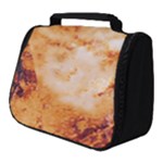 Burnt paper texture print design Full Print Travel Pouch (Small)