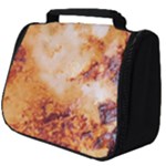 Burnt paper texture print design Full Print Travel Pouch (Large)
