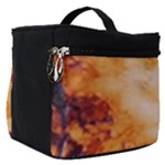 Burnt paper texture print design Make Up Travel Bag (Small)