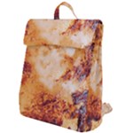 Burnt paper texture print design Flap Top Backpack