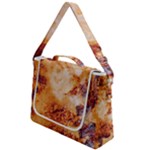 Burnt paper texture print design Box Up Messenger Bag