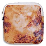 Burnt paper texture print design Mini Square Pouch