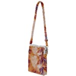 Burnt paper texture print design Multi Function Travel Bag