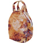 Burnt paper texture print design Travel Backpack