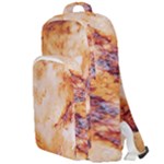 Burnt paper texture print design Double Compartment Backpack