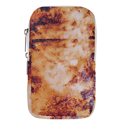 Burnt paper texture print design Waist Pouch (Small) from ArtsNow.com