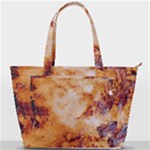 Burnt paper texture print design Back Pocket Shoulder Bag 
