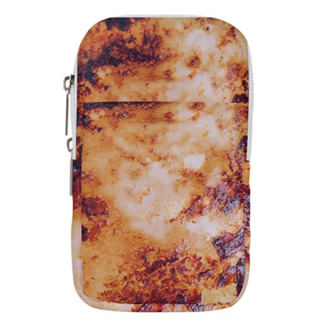 Burnt paper texture print design Waist Pouch (Large) from ArtsNow.com