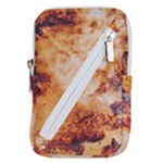Burnt paper texture print design Belt Pouch Bag (Large)