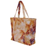 Burnt paper texture print design Zip Up Canvas Bag