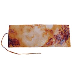 Burnt paper texture print design Roll Up Canvas Pencil Holder (S) from ArtsNow.com