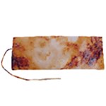 Burnt paper texture print design Roll Up Canvas Pencil Holder (S)