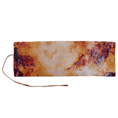 Burnt paper texture print design Roll Up Canvas Pencil Holder (M) from ArtsNow.com