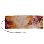 Burnt paper texture print design Roll Up Canvas Pencil Holder (M)