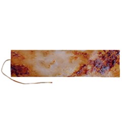 Burnt paper texture print design Roll Up Canvas Pencil Holder (L) from ArtsNow.com