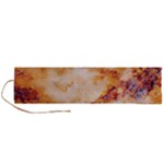 Burnt paper texture print design Roll Up Canvas Pencil Holder (L)