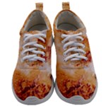 Burnt paper texture print design Mens Athletic Shoes