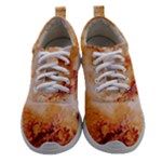 Burnt paper texture print design Women Athletic Shoes