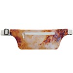 Burnt paper texture print design Active Waist Bag