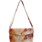 Burnt paper texture print design Removable Strap Clutch Bag