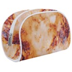 Burnt paper texture print design Make Up Case (Medium)