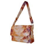 Burnt paper texture print design Full Print Messenger Bag (M)
