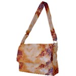 Burnt paper texture print design Full Print Messenger Bag (L)