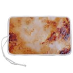 Burnt paper texture print design Pen Storage Case (M)