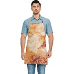 Burnt paper texture print design Kitchen Apron