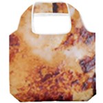 Burnt paper texture print design Foldable Grocery Recycle Bag