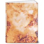 Burnt paper texture print design 7  x 9  Hardcover Notebook