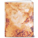 Burnt paper texture print design 8  x 10  Hardcover Notebook