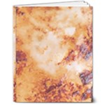 Burnt paper texture print design 8  x 10  Softcover Notebook