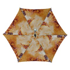 Burnt paper texture print design Automatic Folding Umbrella with Case (Small) from ArtsNow.com