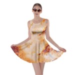 Burnt paper texture print design Skater Dress