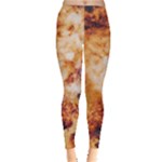 Burnt paper texture print design Everyday Leggings 