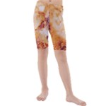 Burnt paper texture print design Kids  Mid Length Swim Shorts