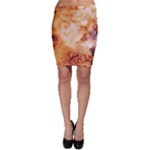 Burnt paper texture print design Bodycon Skirt