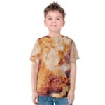 Burnt paper texture print design Kids  Cotton T-Shirt